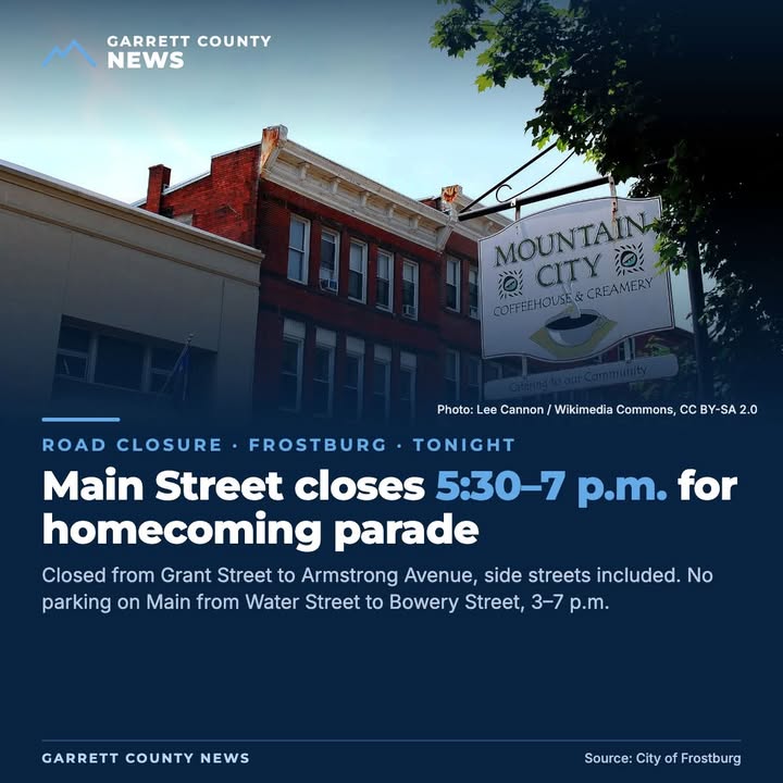 Main Street closes tonight for Frostburg homecoming parade