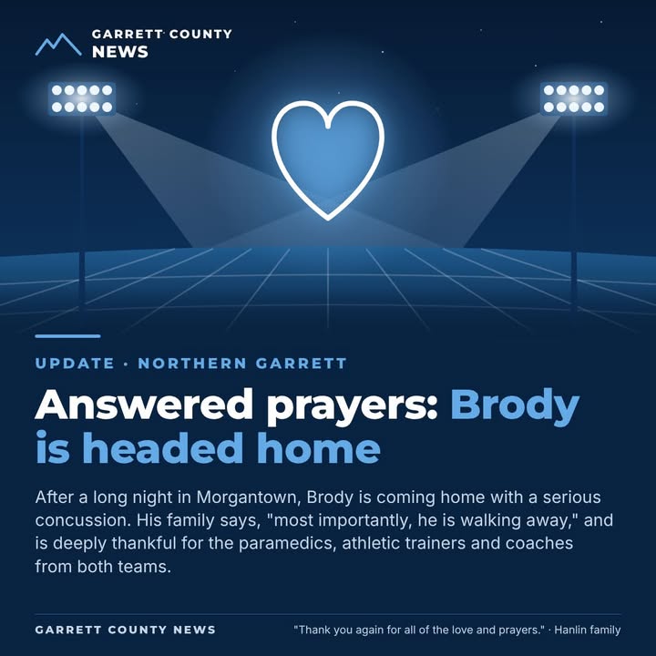 Answered prayers: Northern's Brody Hanlin heading home after injury in Mountain Ridge game