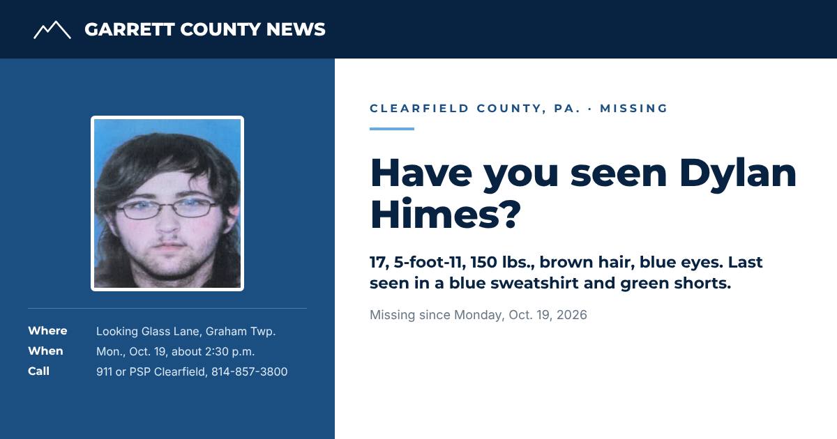 Police search for missing 17-year-old in Clearfield County, Pa