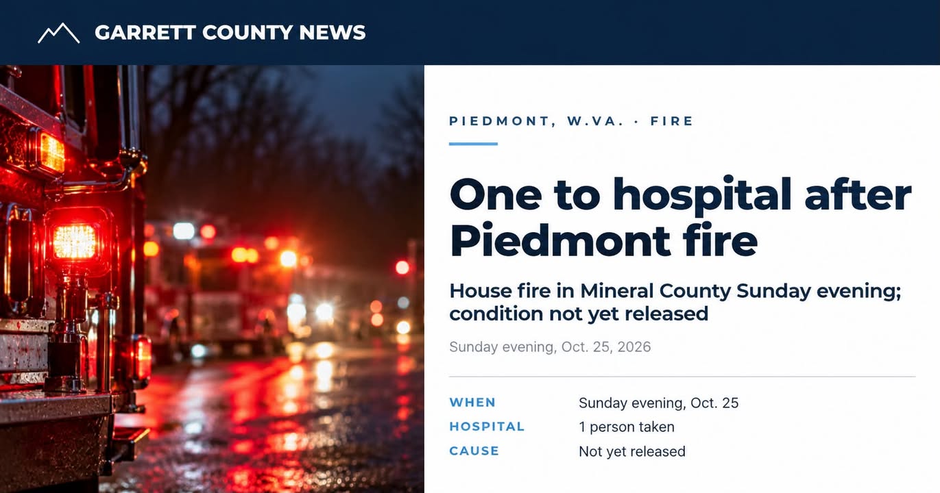 HOUSE FIRE – PIEDMONT, W.Va.
