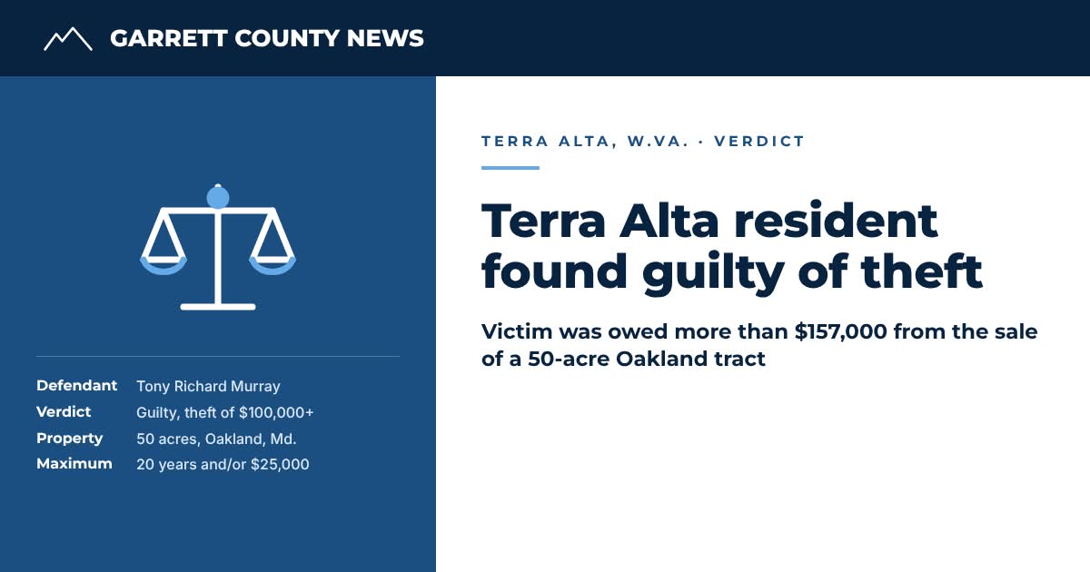 Terra Alta resident found guilty of theft; awaits sentencing