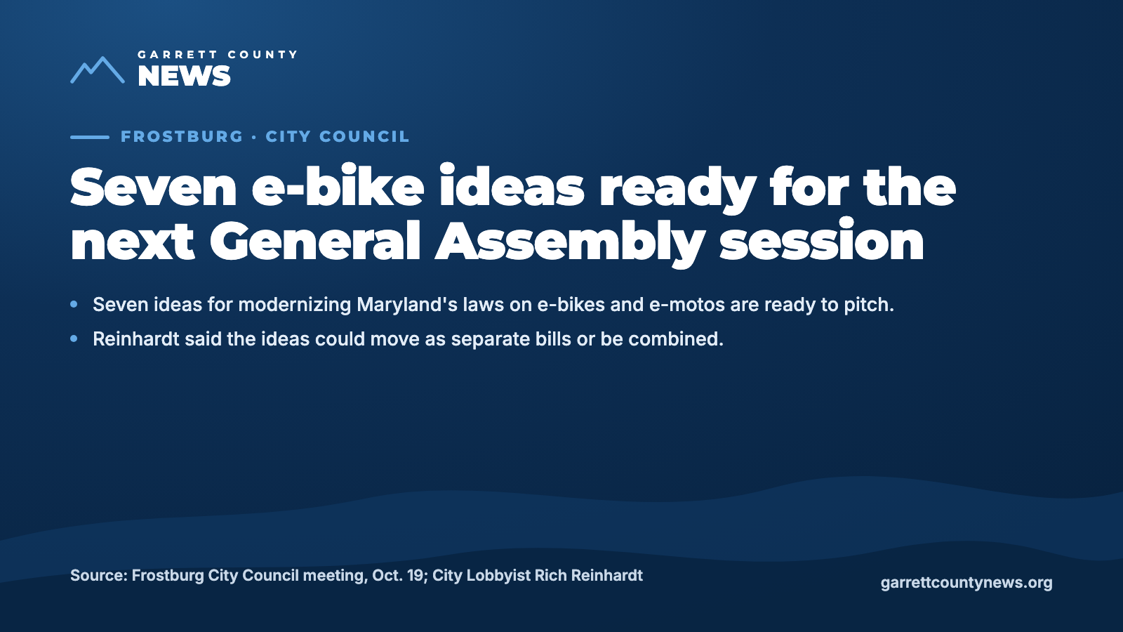 GCN text card: Seven e-bike ideas ready for the next General Assembly session