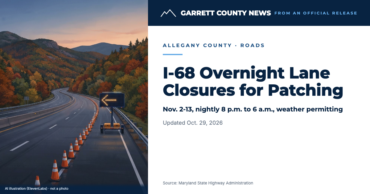 I-68 in Allegany County
