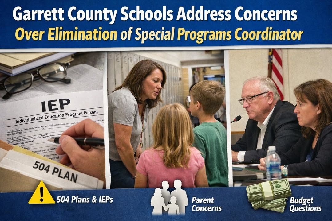Garrett County Schools Respond to Concerns Over Elimination of Special Programs Coordinator Role, Parents Say Key Questions Remain