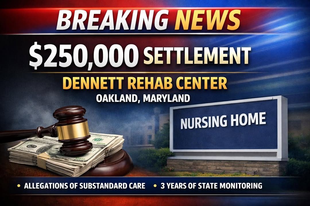 $250,000 settlement announced with Dennett Rehab Center in Oakland.