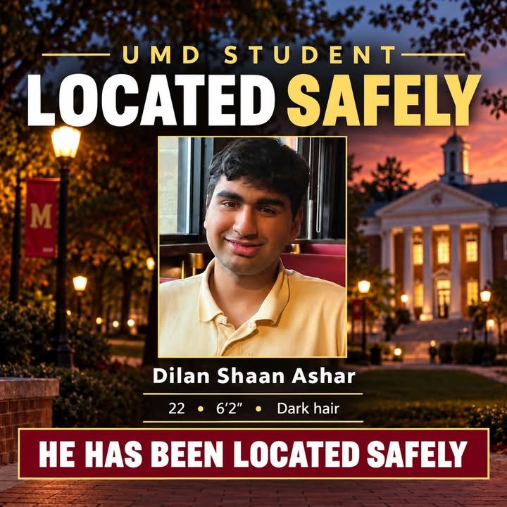 Updated: Missing UMD Student Has Been Found Safe