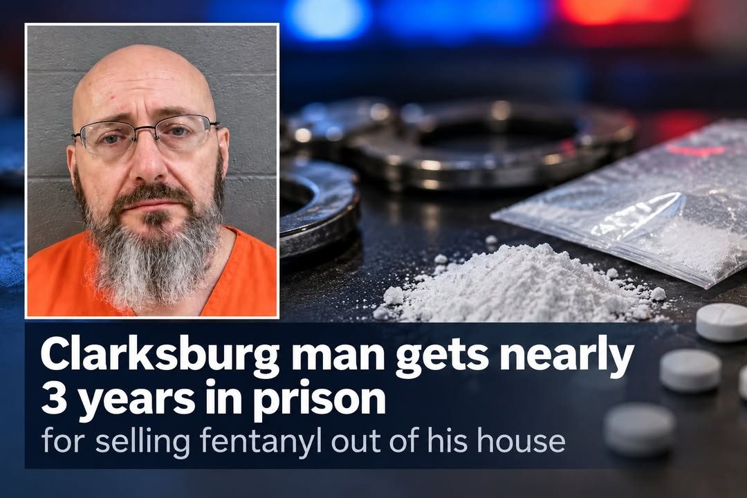 Clarksburg Man Sentenced to 33 Months in Federal Prison for Fentanyl Distribution