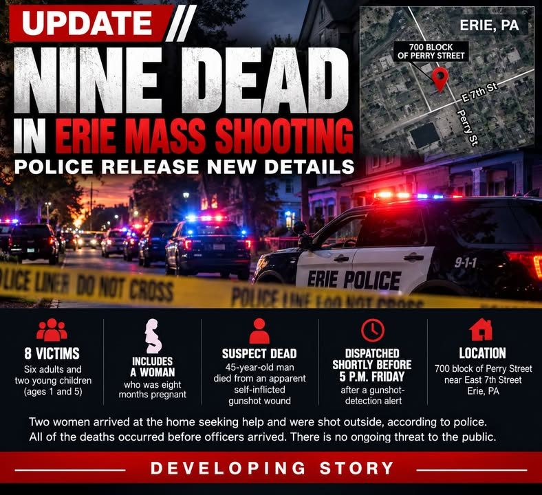 Updated Information- Nine Dead in Erie Mass Shooting as Police Release New Details