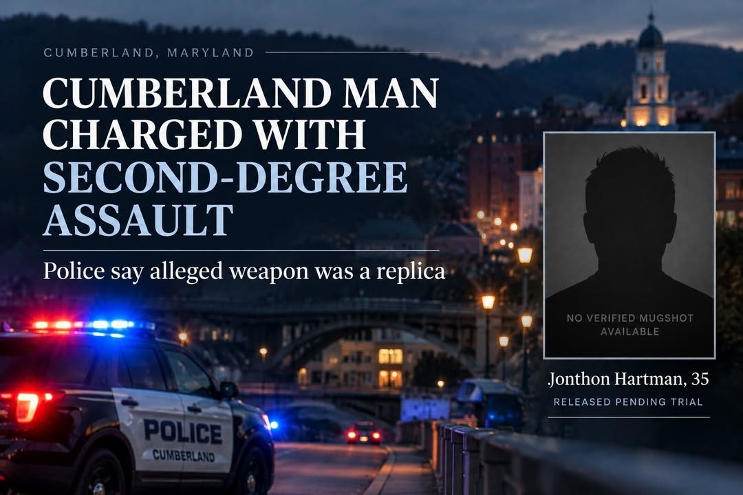 Cumberland Man Charged With Second-Degree Assault After Allegedly Pointing Replica Gun at Passerby