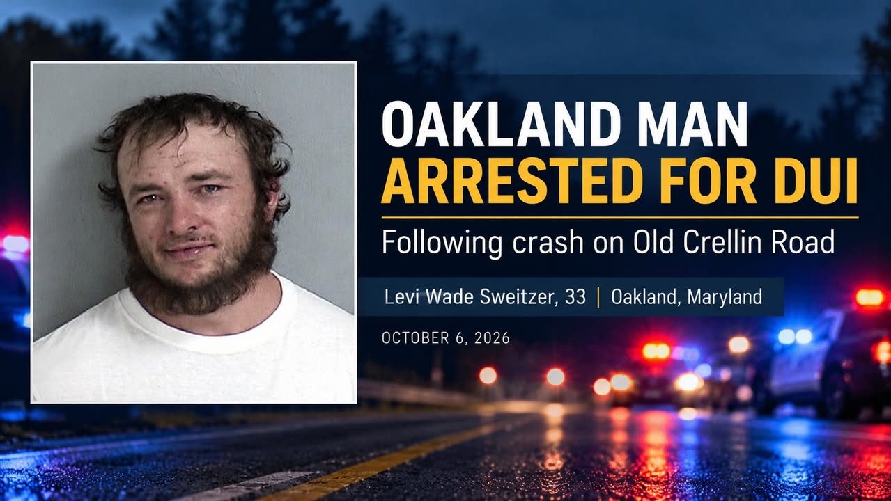 Oakland Man Arrested for DUI Following Crash on Old Crellin Road